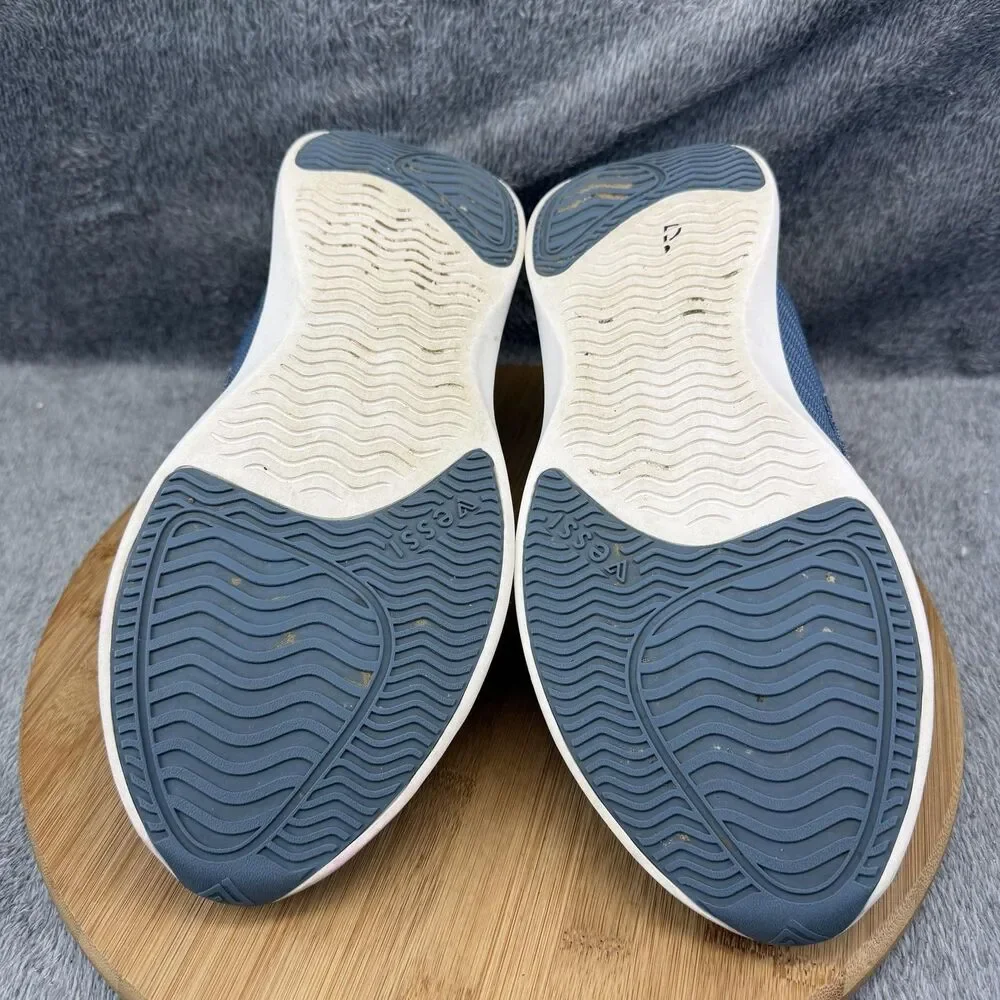 Vessi Everyday Move Shoes Mens Size 10 Blue Walking Sneakers Athletic Low Top